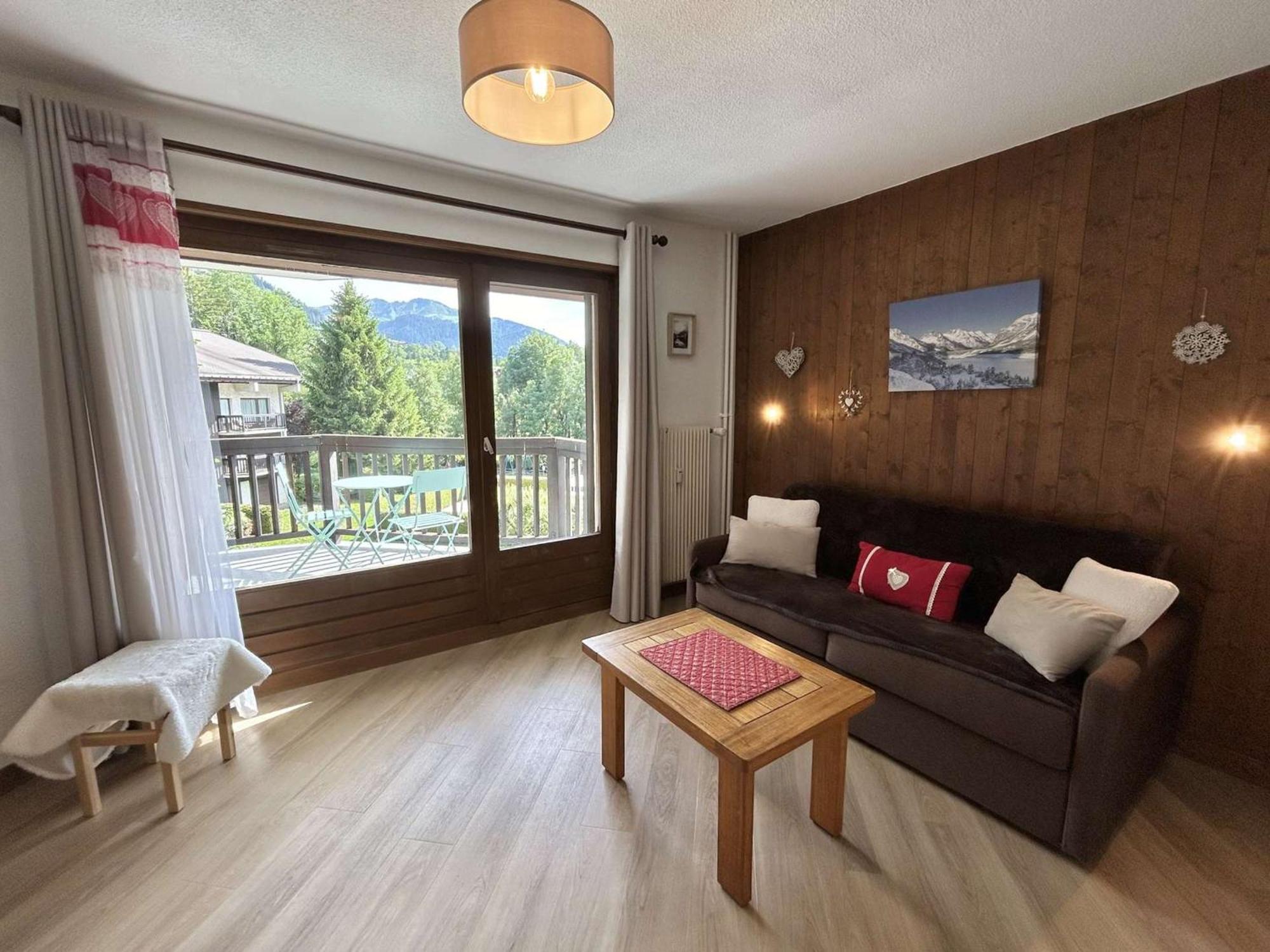Studio Avec Piscine Chauffee, Tennis & Balcon - 4 Couchages A Megeve - Fr-1-597-14 エクステリア 写真