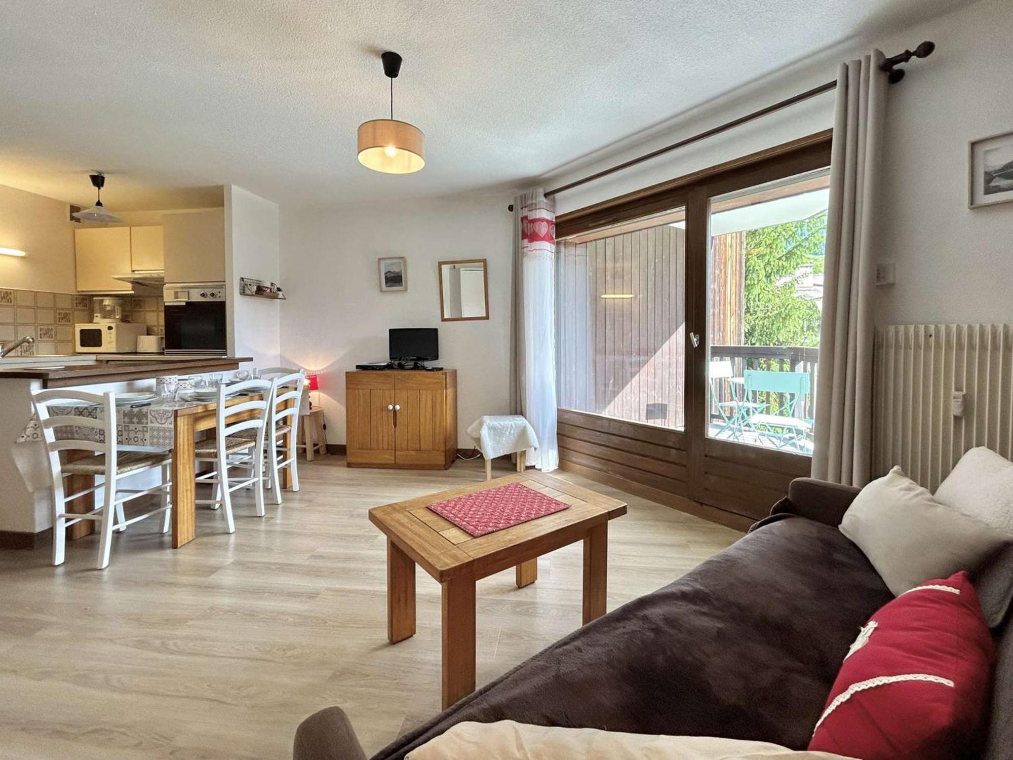 Studio Avec Piscine Chauffee, Tennis & Balcon - 4 Couchages A Megeve - Fr-1-597-14 エクステリア 写真